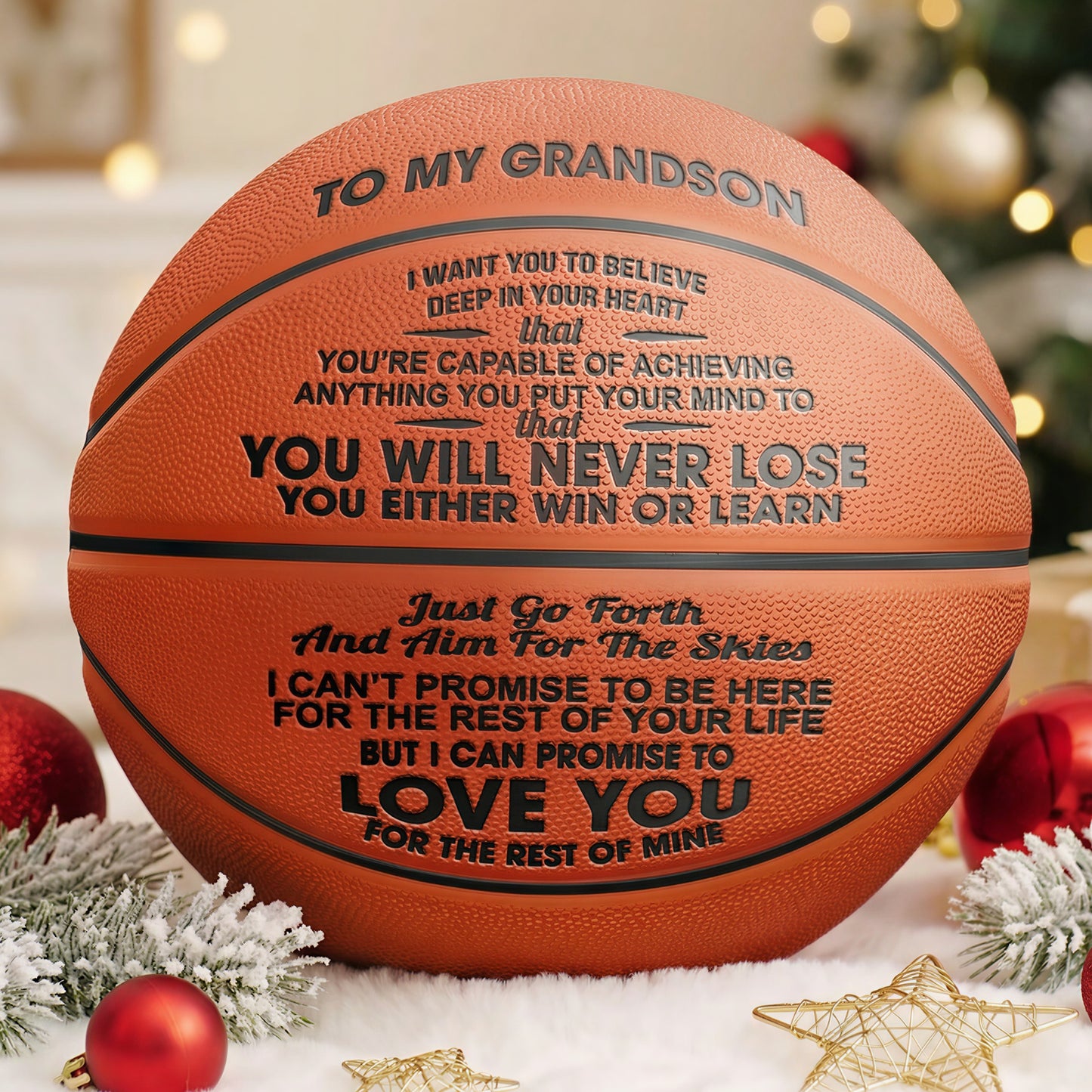 To My GrandSon - You Will Never Lose - Basketball
