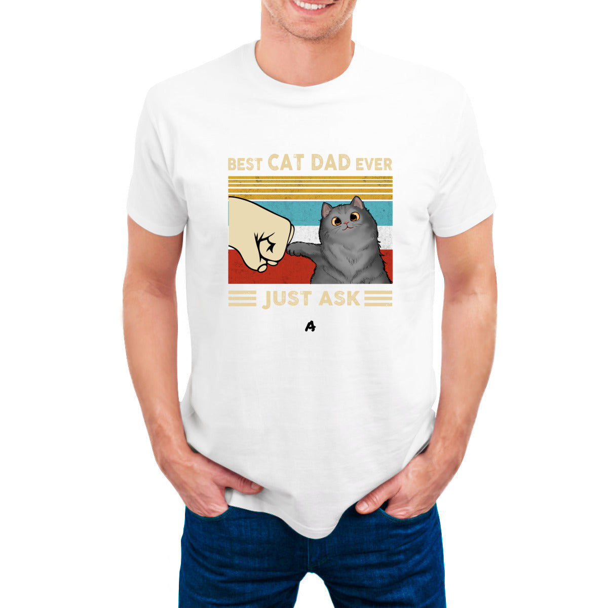 The Best Cat Dad/Mom - Personalized Unisex T-Shirt