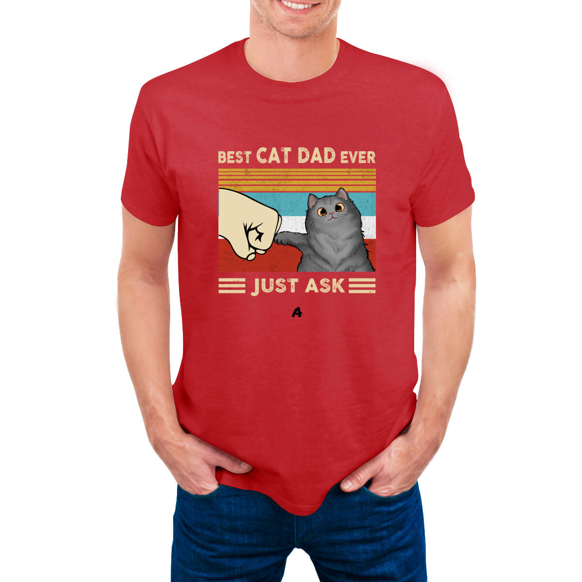 The Best Cat Dad/Mom - Personalized Unisex T-Shirt