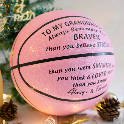 To My GrandDaughter - Loved More Than You Know - Basketball