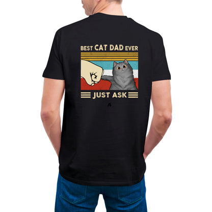 The Best Cat Dad/Mom - Personalized Unisex T-Shirt