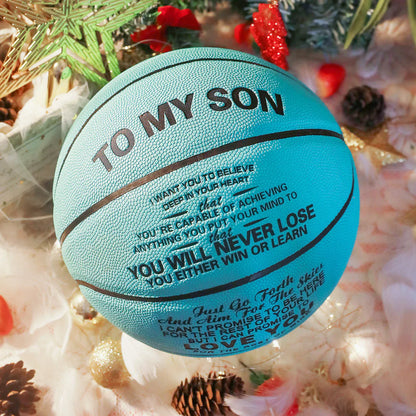 To My Son - You Will Never Lose - Basketball Light Blue