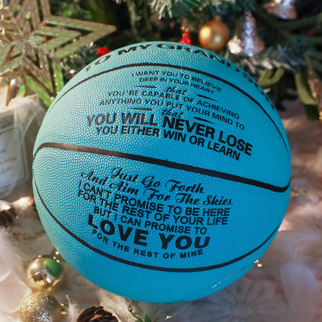 To My GrandSon - You Will Never Lose - Basketball Light Blue