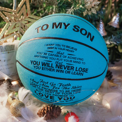 To My Son - You Will Never Lose - Basketball Light Blue