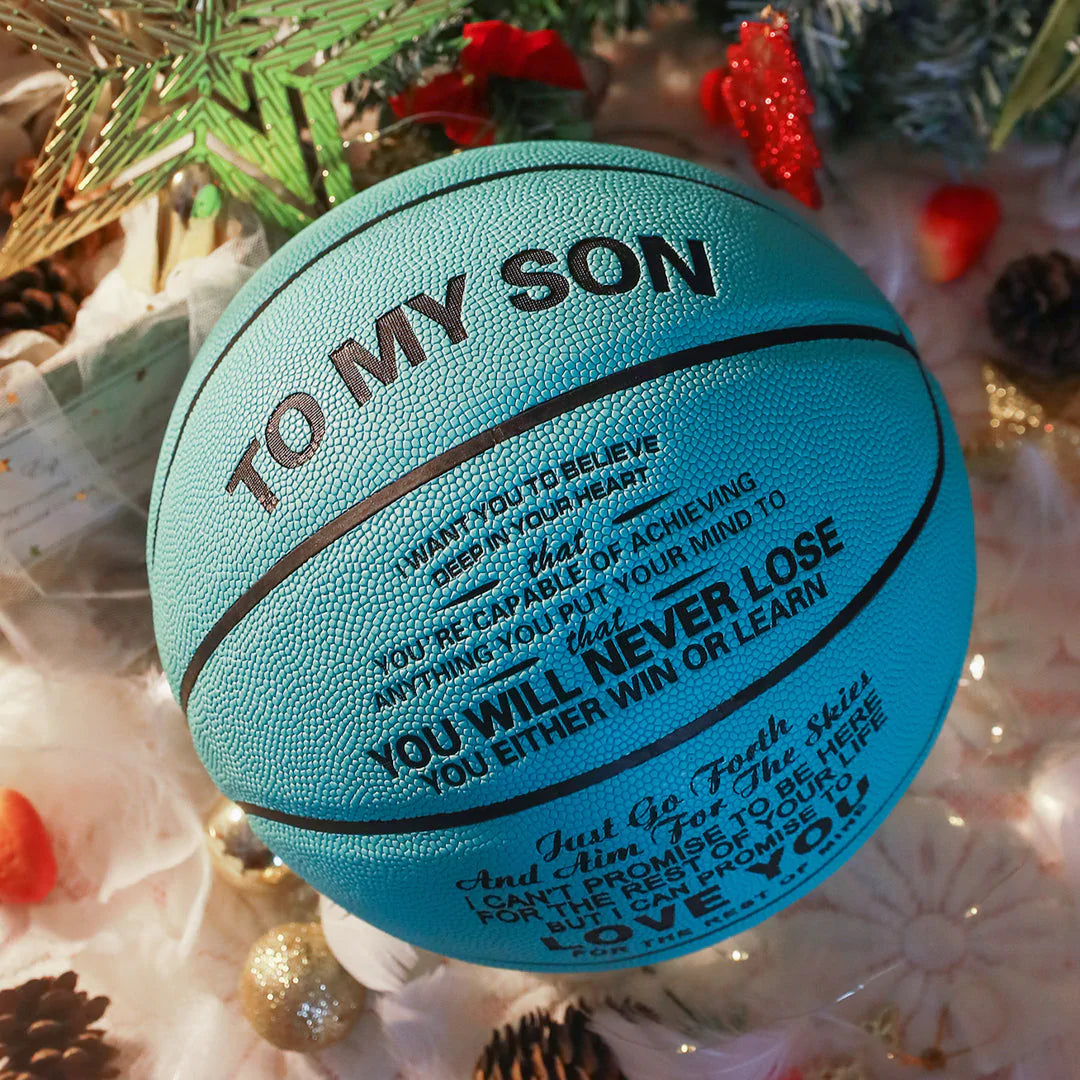 To My Son - You Will Never Lose - Basketball Light Blue