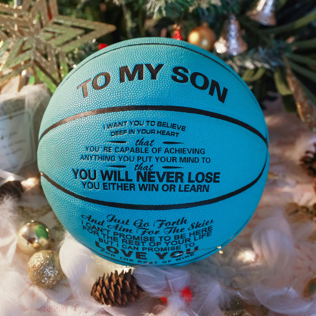 To My Son - You Will Never Lose - Basketball Light Blue