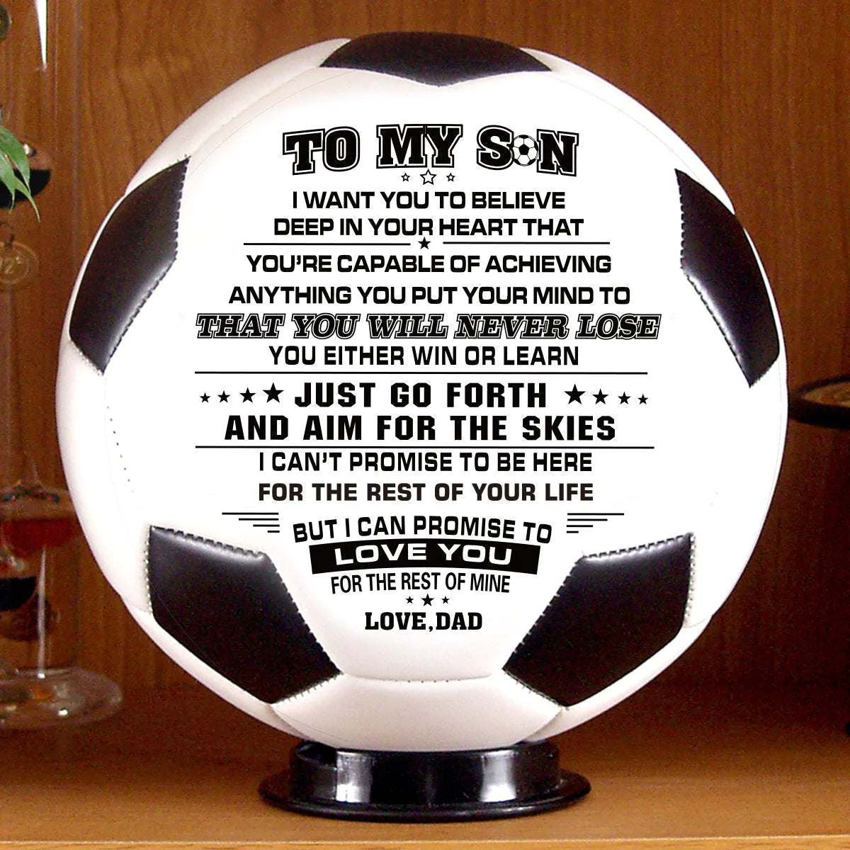 Dad to Son - I Love You - Soccer Ball