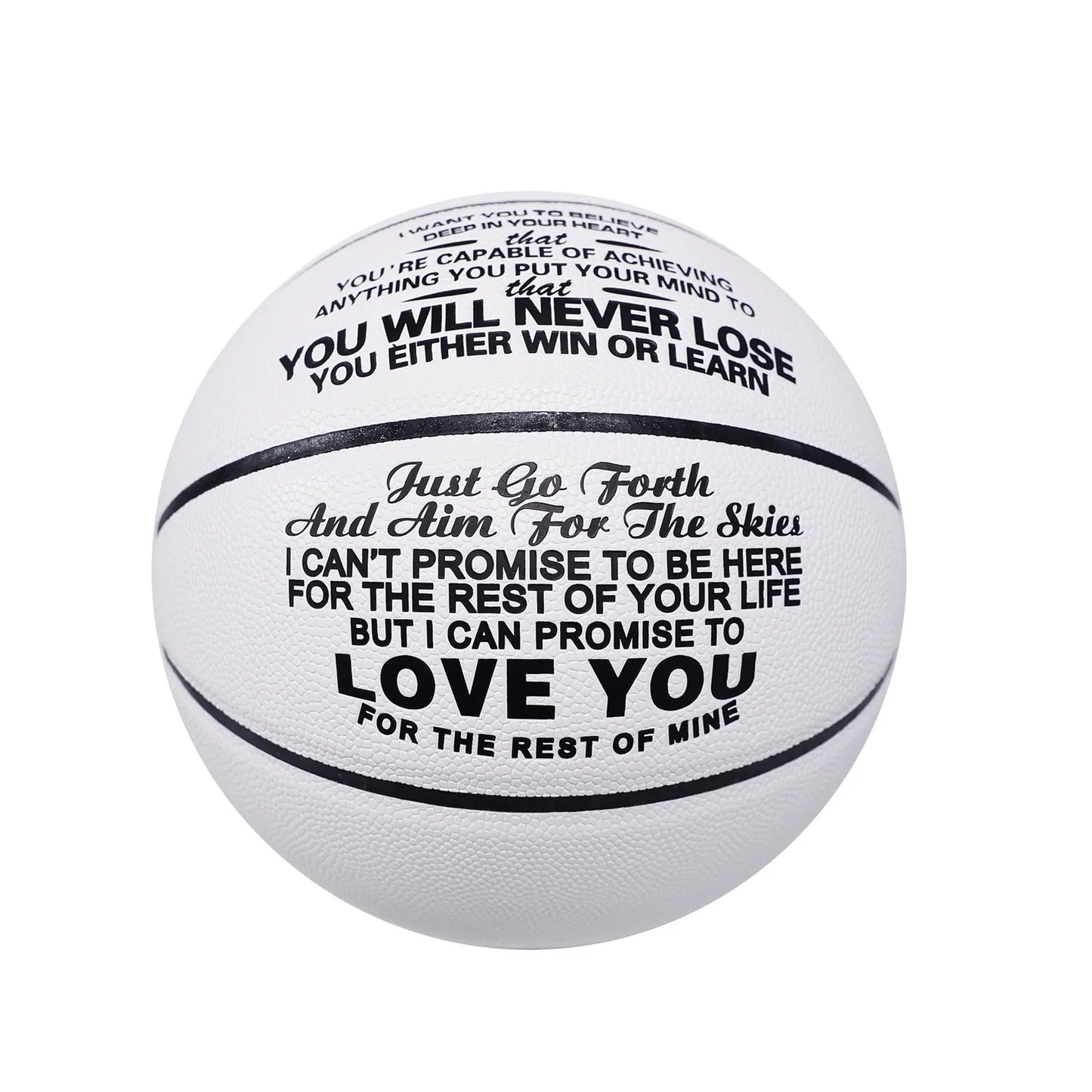 To My GrandSon - You Will Never Lose - Basketball White