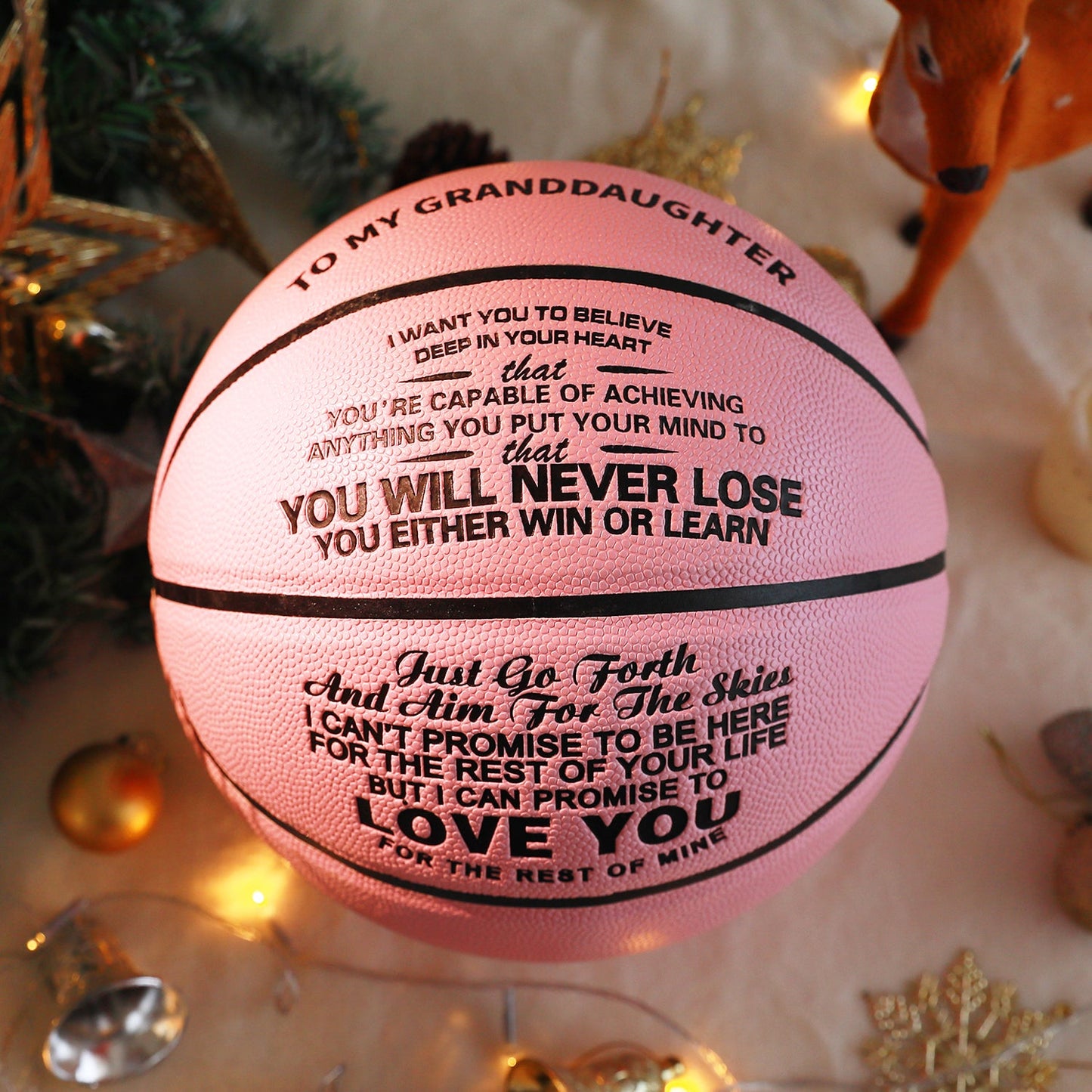 To My GrandDaughter - You Will Never Lose - Basketball